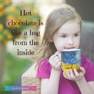 Hot chocolate is like a hug from the-1