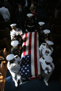 "Zembiec coffin and pallbearers" by Gunnery Sgt. Mark Oliva - USMC website. Licensed under Public Domain via Wikimedia Commons - https://commons.wikimedia.org/wiki/File:Zembiec_coffin_and_pallbearers.jpg#/media/File:Zembiec_coffin_and_pallbearers.jpg