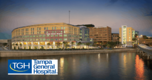 waterfront view of tampa gneral hospital